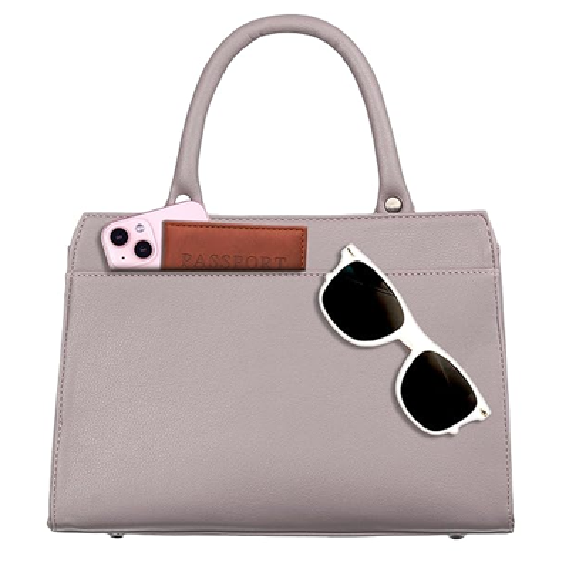 Women's Structured Faux Leather Handbag