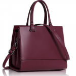 Women Feminina Solid Top Handle Tote Hand Bag