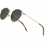 Ponderable UV Protection Coating Round Sunglasses for Men and Women Classic Metal Sun Glasses