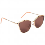 Uv Protected Cateye Sunglasses For Women (Brown Lens|Pink Frame