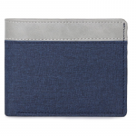 Blue & White Embellished PU Leather Wallet for Men | 3 Card Slots | 2 Currency & Secret Compartments | 1 Coin Pocket