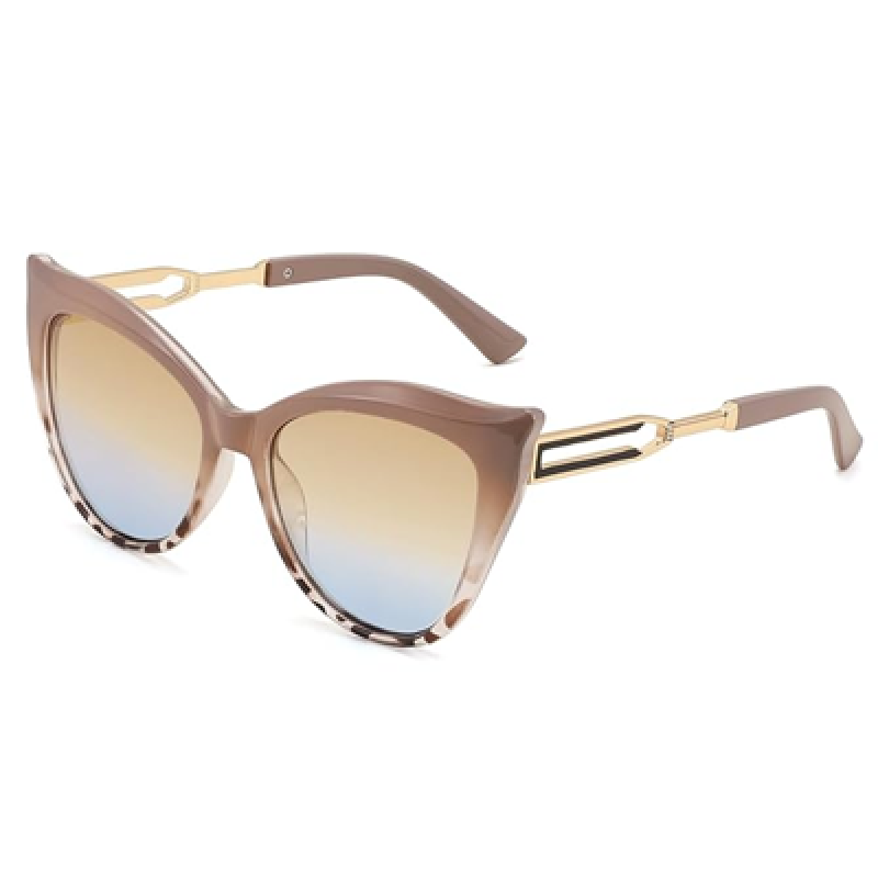 Oversized Cateye Sunglasses for Women Sun Protection Stylish Square Frame Ladies Shades Eyewaer