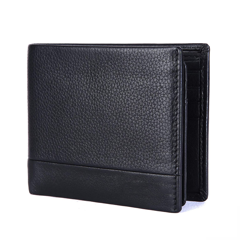Black Men's Wallet Stylish Genuine Leather Wallets for Men Latest Gents Purse with Card Holder Compartment