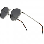 Ponderable UV Protection Coating Round Sunglasses for Men and Women Classic Metal Sun Glasses