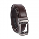 Genuine Leather Belt for Men, Premium Leather Belt with Auto Lock mechanism, Mens Belt Leather Branded with Slide Lock for Everyday Wear