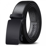 Men's Vegan Leather Belt for Men, Formal/Casual,Autolock,Black | Fit on up to 38 Inches Waist size
