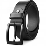 Leather Belt for Men | Premium Black Leather Belt | Stylish & Durable Belt for Men | Formal & Casual Belts for Men