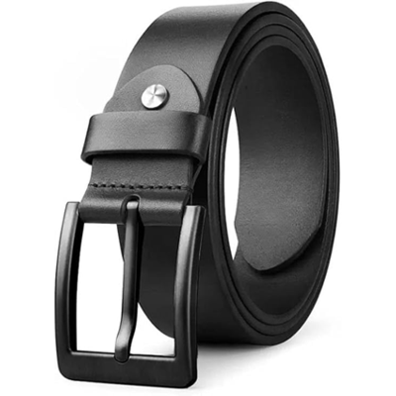 Leather Belt for Men | Premium Black Leather Belt | Stylish & Durable Belt for Men | Formal & Casual Belts for Men