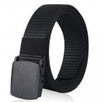 Men's Nylon Fabric Belt for Men, Plastic Flap Buckle, fits on upto 40 inches waist size