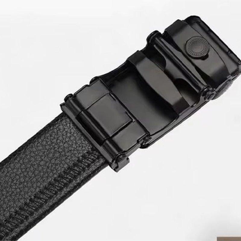 Men’s Auto Lock Vegan Leather Belt | Stylish Adjustable Buckle Belt for Formal & Casual Wear I Fits upto 40 Inches Waist size