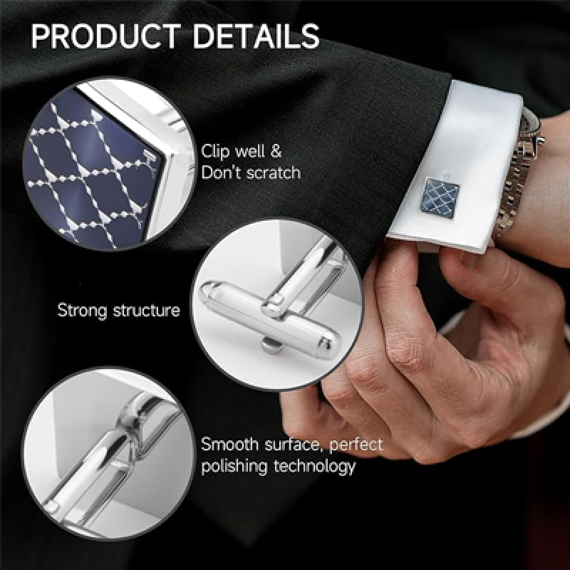 Fashion Cufflinks for Men in Gift Box