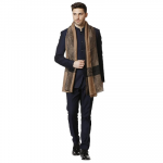 Woven Mens Stole, Self Weave Design, Mens Muffler, Warm Cashmere Feel