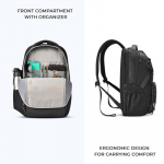 Faux Leather 17"/25L Medium Water Resistant laptop Backpack/Casual Backpack
