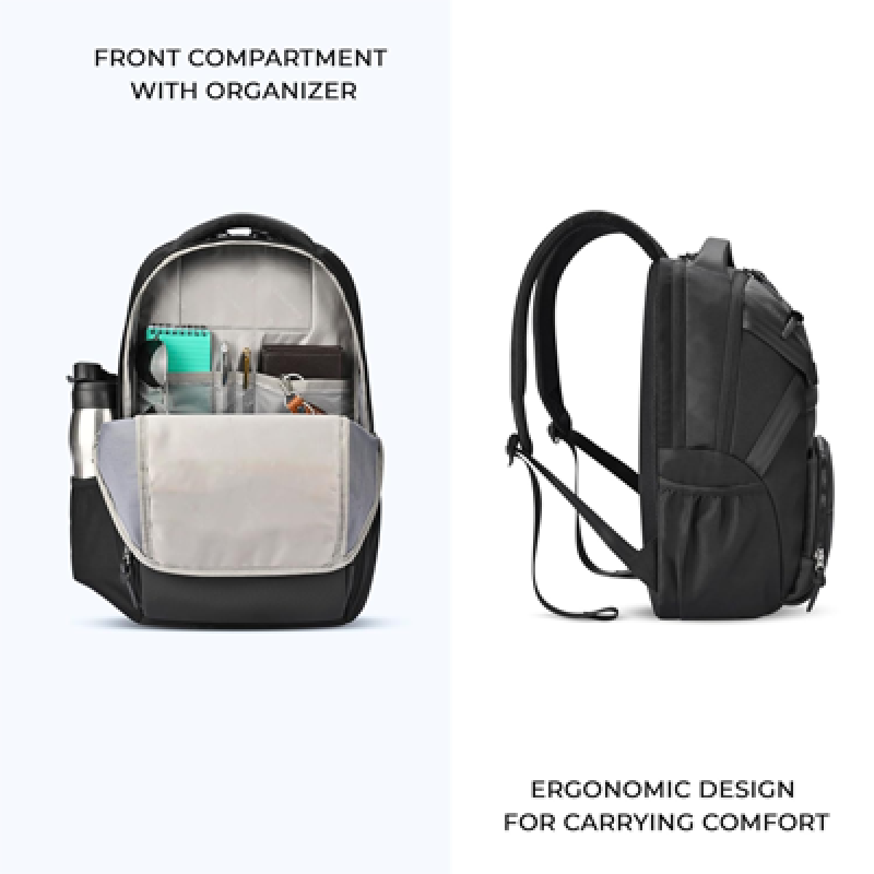 Faux Leather 17"/25L Medium Water Resistant laptop Backpack/Casual Backpack