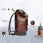 Backpacks Vegan Leather Casual Backpack Multipurpose Travelling Bags Daypacks For Men And Women