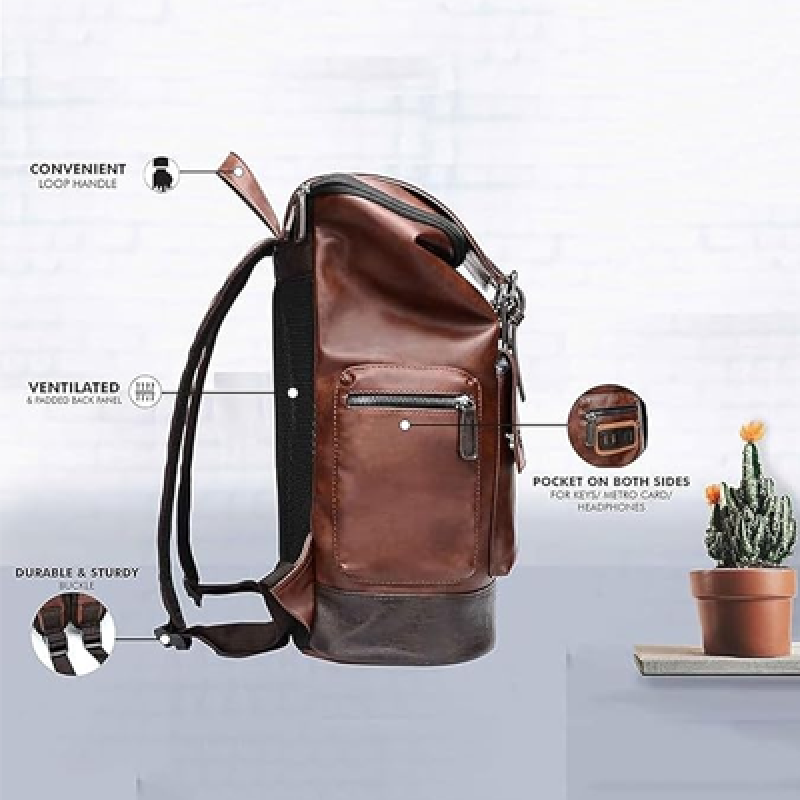 Backpacks Vegan Leather Casual Backpack Multipurpose Travelling Bags Daypacks For Men And Women