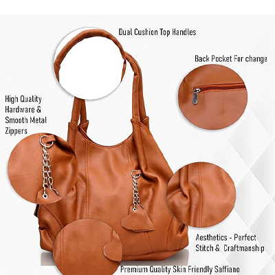 Women's Style Diva Satchel Tote Handbag for Women