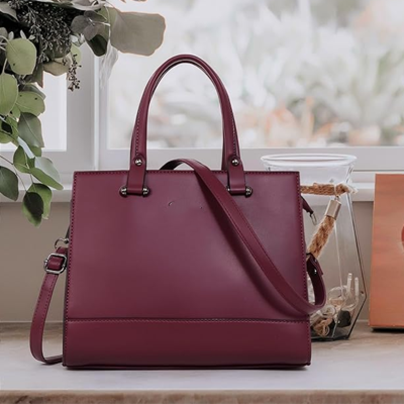 Women Feminina Solid Top Handle Tote Hand Bag
