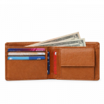 Men’s Vegan Leather Wallet with Coin Pocket