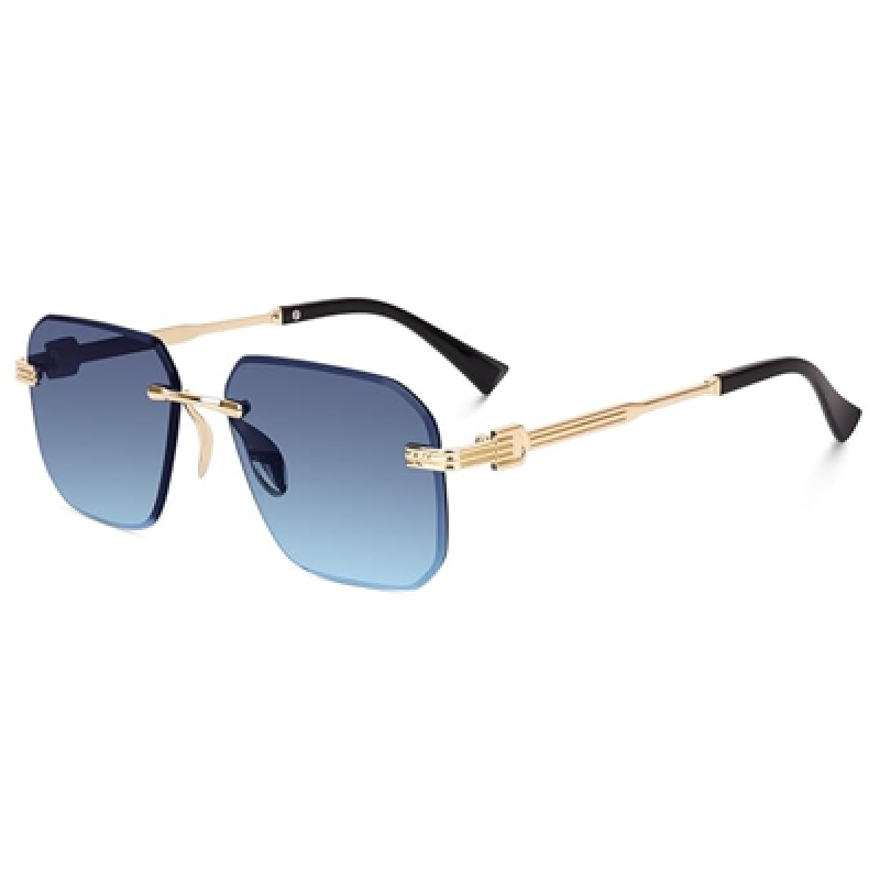 UV Protected Square Rimless Sunglasses