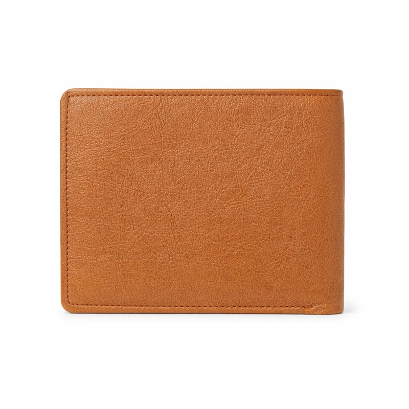 Men’s Vegan Leather Wallet with Coin Pocket | Slim Bifold Wallet for Men | 2 Cash Compartments | 3 Card Slots & 2 Hidden Pockets | Stylish Wallet for