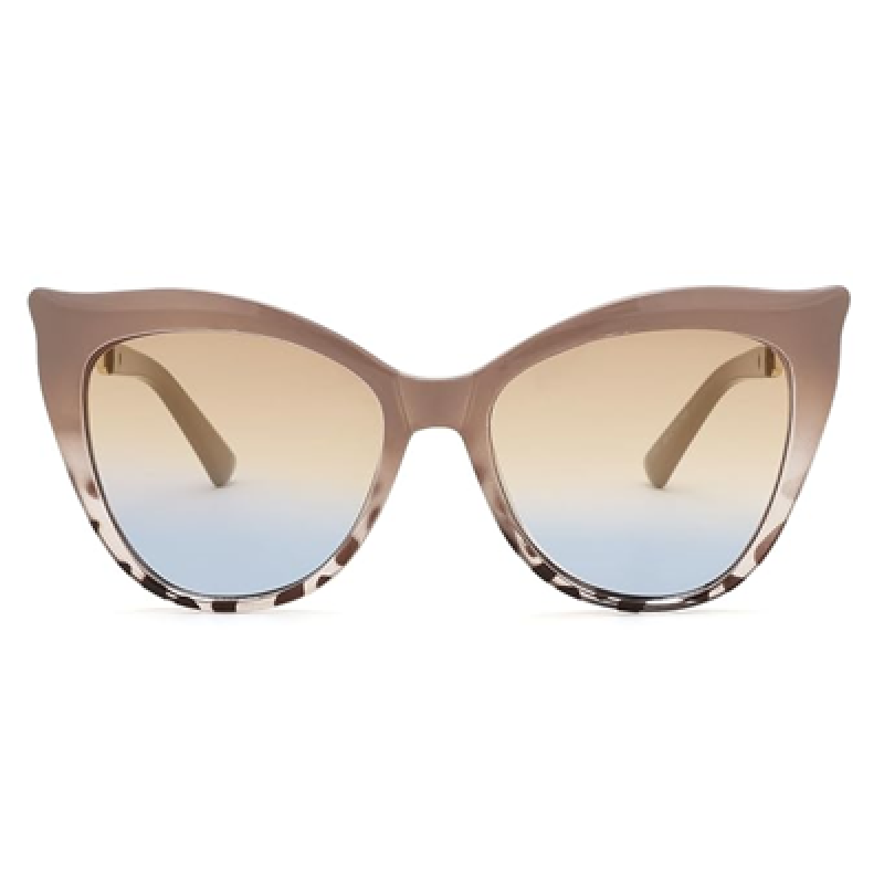 Oversized Cateye Sunglasses for Women Sun Protection Stylish Square Frame Ladies Shades Eyewaer