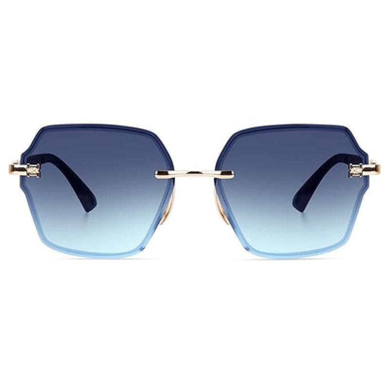 UV Protected Designer Rimless Oversized Sunglasses for Women