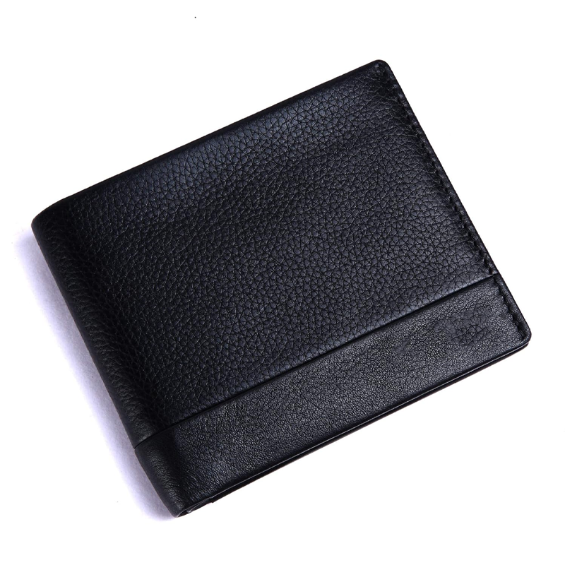 Black Men's Wallet Stylish Genuine Leather Wallets for Men Latest Gents Purse with Card Holder Compartment