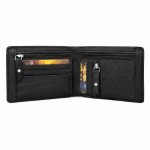 Double Zipper Pu Leather Wallet for Men | 3 Card Slots | 2 Secret Compartments | 2 Currency Compartments | 1 Coin & Zip Pocket