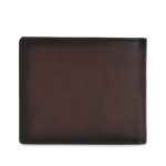 Men Brown Solid Leather Wallet