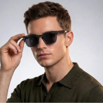 Premium Rubber Coated Goggles For Men | Polarized Sunglasses | UV Protected Driving, Riding, Stylish, Anti glare Glasses