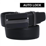 Men's Auto Lock PU Leather Belt