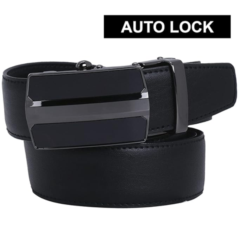 Men's Auto Lock PU Leather Belt