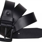 Leather Belt for Men | Premium Black Leather Belt | Stylish & Durable Belt for Men | Formal & Casual Belts for Men