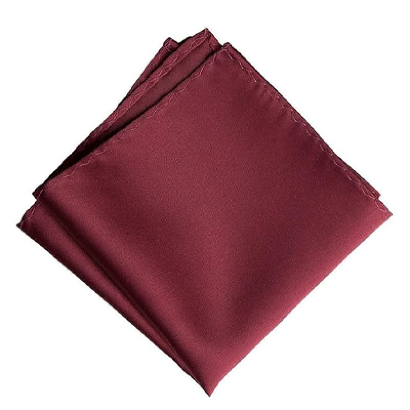 Satin Pocket Squar With Floral Stick Brooch Lapel Pin Boutonniere for Men Women for Office Corporate Party Suit Blazer