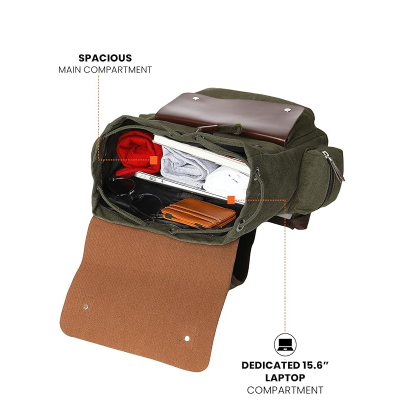 Unisex Travel Hiking Laptop Bag fits Upto 17.3 inch