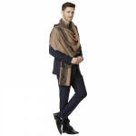 Woven Mens Stole, Self Weave Design, Mens Muffler, Warm Cashmere Feel