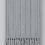 100% Pure Wool Winter Muffler for Men & Women | Premium Ribbed Knit Warm Scarf with Tassels