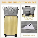 Nylon 41 Cms Imported Foldable Travel Duffle Bag for Women, Expandable Lightweight Waterproof Carry Weekender Overnight Luggage Bag (Grey)
