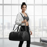 Multi-Function Large Capacity Travel Bag (Leather Look, Black)