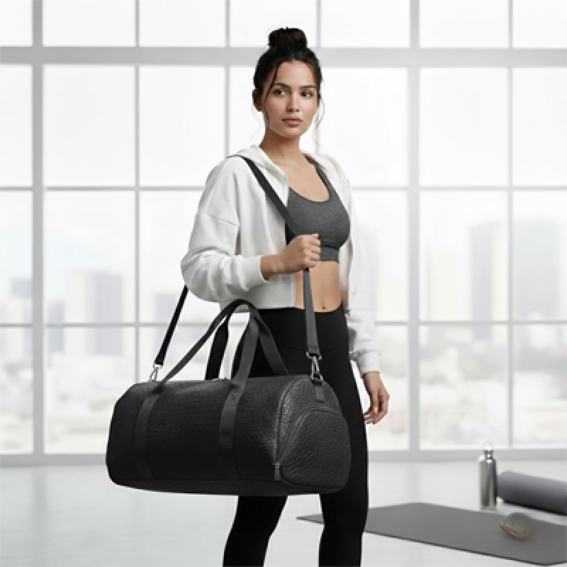 Multi-Function Large Capacity Travel Bag (Leather Look, Black)