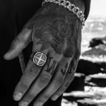 Men's Vintage Pirate Nautical Cross Band Style Biker Ring