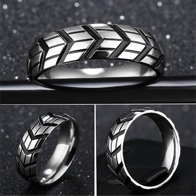 Western Style Stainless Steel Ring for Men and Boys