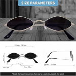 Diamond Shape Cat Eye Women's Sunglasses Lightweight Frames Provide Uv Protection,Small Metal Frames Making Them Ideal For Everyday Wear.,Non-Polarize