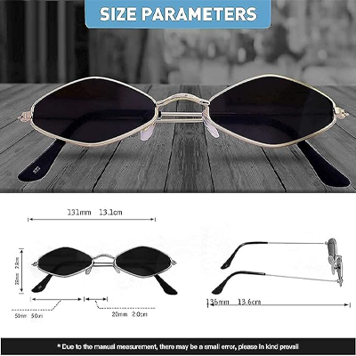 Diamond Shape Cat Eye Women's Sunglasses Lightweight Frames Provide Uv Protection,Small Metal Frames Making Them Ideal For Everyday Wear.,Non-Polarize