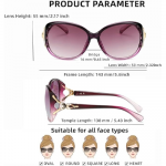 Sunglasses for Women Fashion Ladies Shades Wrap Frame Trendy Stylish Sun Glasses UV Protection