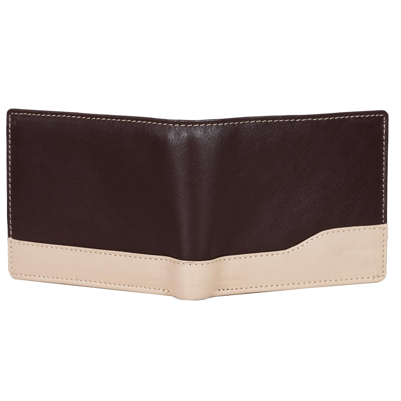 Brown/Sand Leather Wallet for Men | Wallets Men with RFID Blocking | Mens Wallet