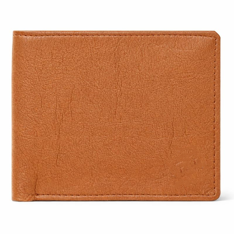 Men’s Vegan Leather Wallet with Coin Pocket | Slim Bifold Wallet for Men | 2 Cash Compartments | 3 Card Slots & 2 Hidden Pockets | Stylish Wallet for