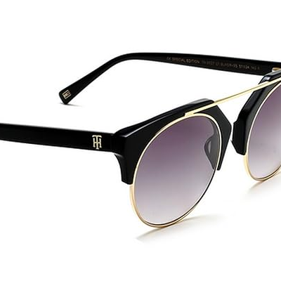Hilfiger Women's Non-Polarized Metal Round Sunglasses
