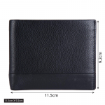 Black Men's Wallet Stylish Genuine Leather Wallets for Men Latest Gents Purse with Card Holder Compartment